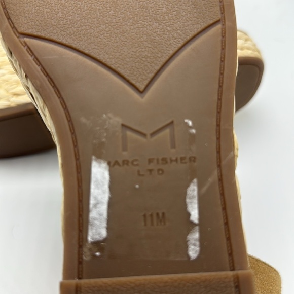 Marc Fisher Suede Espadrille Wedges Nelly Tan size 11 - Picture 5 of 5